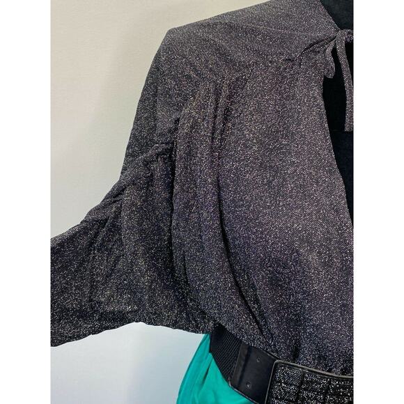 Apple Bottoms Python Crush Jet Black Shimmer Dress Women's Size XL - Picture 5 of 7